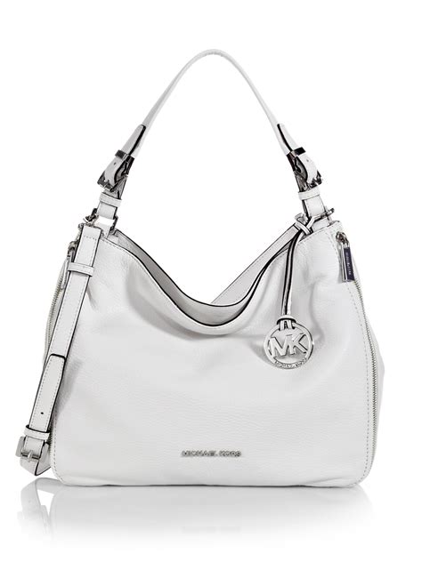 michael kors white hobo purse|michael kors purse shoulder bag.